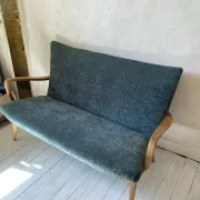 Banquette vintage scandinave rénovée 