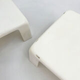 Set of 4 white "Quattro Gatti" side tables by Mario Bellini for C&B Italia, 1960