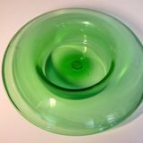 Bol de centre en verre soufflé à la main vintage, Empoli, Italie, années 1970