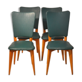 Set of 4 chairs years 60