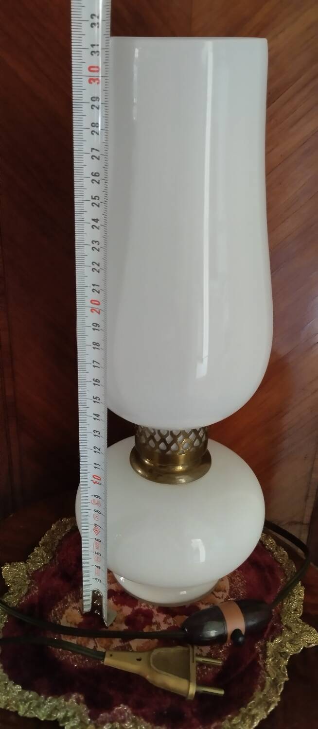 Vintage retro opaline lamp
