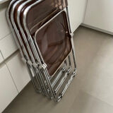 Plia 5 chairs by Giancarlo Peretti for Castelli vintage