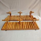 Wall bamboo doormanteaux (set of two)