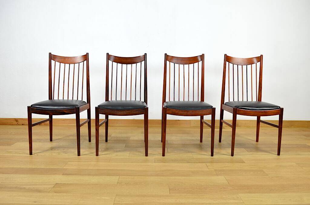 4 Danish Chairs 1960 Rio Rosewood by Arne Vodder
