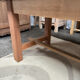 Exotic wood farmhouse table