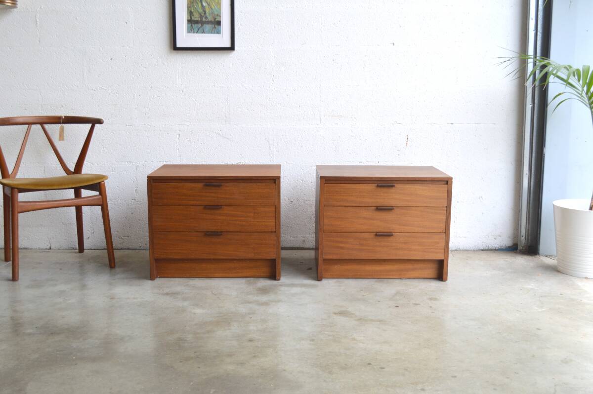Bedside tables or small Scandinavian chest of drawers 61cm