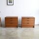 Bedside tables or small Scandinavian chest of drawers 61cm