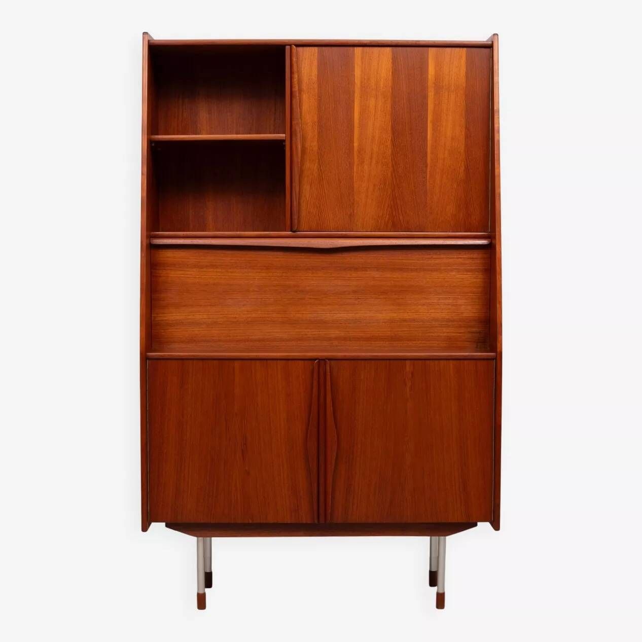Meuble et bureau/bar en teck danois, par Arne Vodder, années 1960