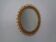 Small filigree Italian bamboo mirror, 1950s