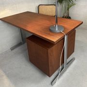 Scandinavian desk in wood and metal by Cees Braakman - Pastoe, design 1970