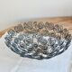 Large openwork black metal fruit bowl – Arabesque decoration
