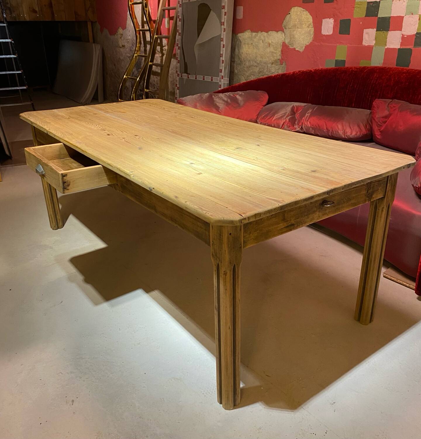 Restored wooden table