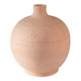 Unglazed ceramic ball vase