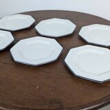 Set of 6 octagonal dessert plates by Johnson Brothers