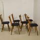 Set of 6 vintage Scandinavian chairs with bars from the 60s. Ref SINNO