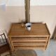 Commode Vintage Bois et Rotin