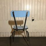 Lot chairs + blue formica stool