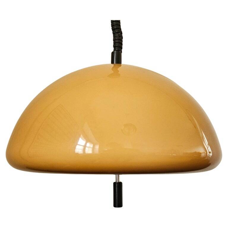 Midcentury Rare Pendant Guzzini, Luigi Massoni, Italy, 1970s