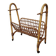 Porte revues vintage rotin et bambou
