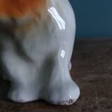 Dog signed Desvres Gabriel Fourmaintraux early 20th century