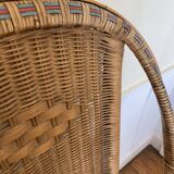 Wicker armchair