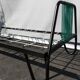 Metal bed  scoubidous green metal