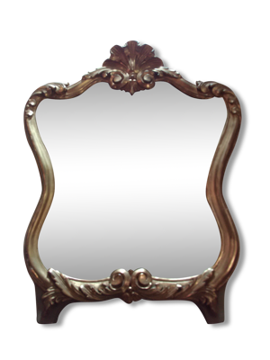 miroir bois doré 18