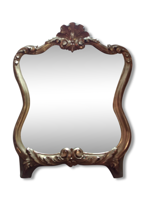 Miroir bois doré 18 ème, miroir