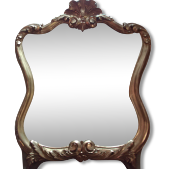 Mirror gilded wood 18 eme, mercury mirror