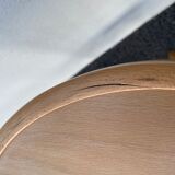 Curved wooden bar stool