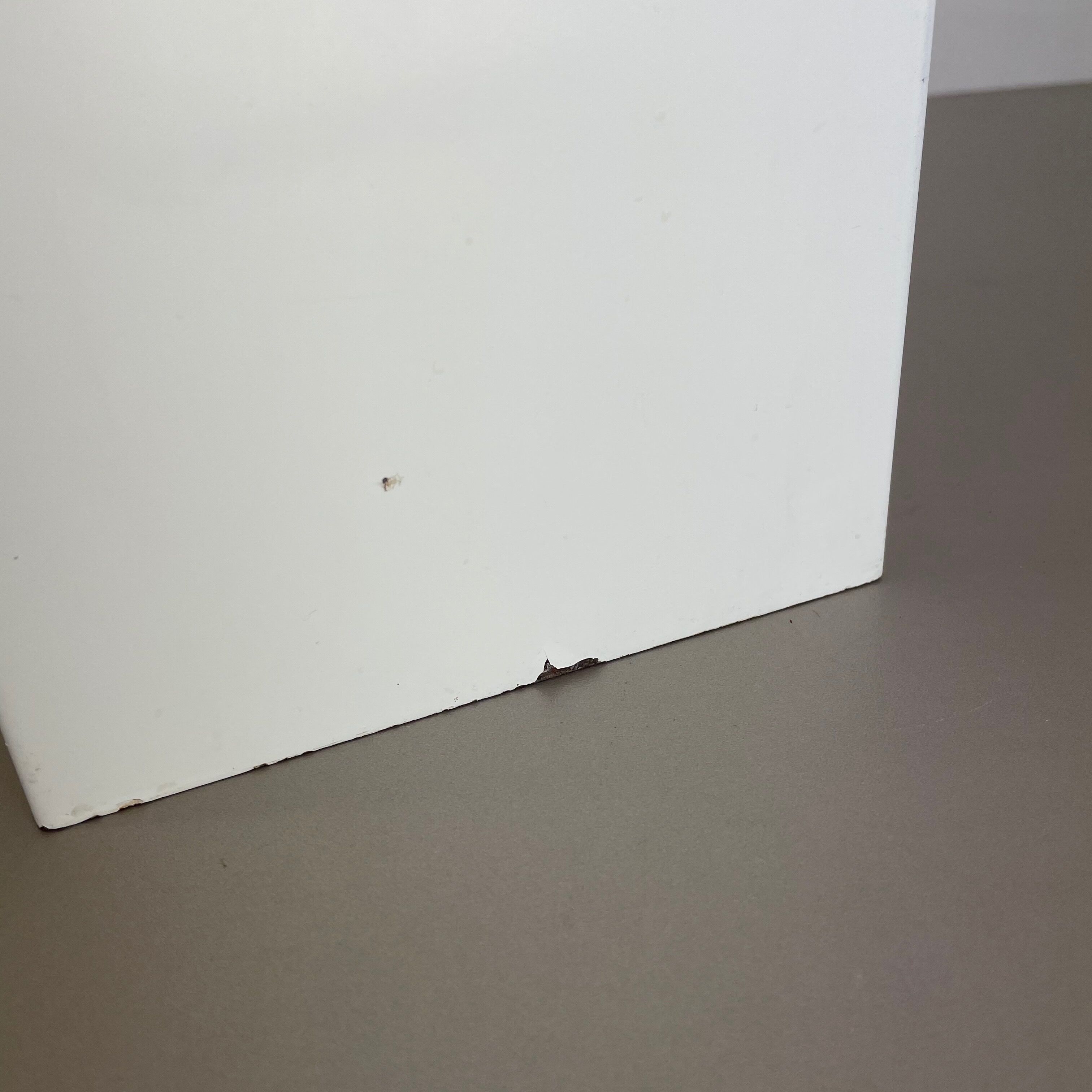 Original Modernist Cubic Pop Art Metal Umbrella Stand, France, 1970s