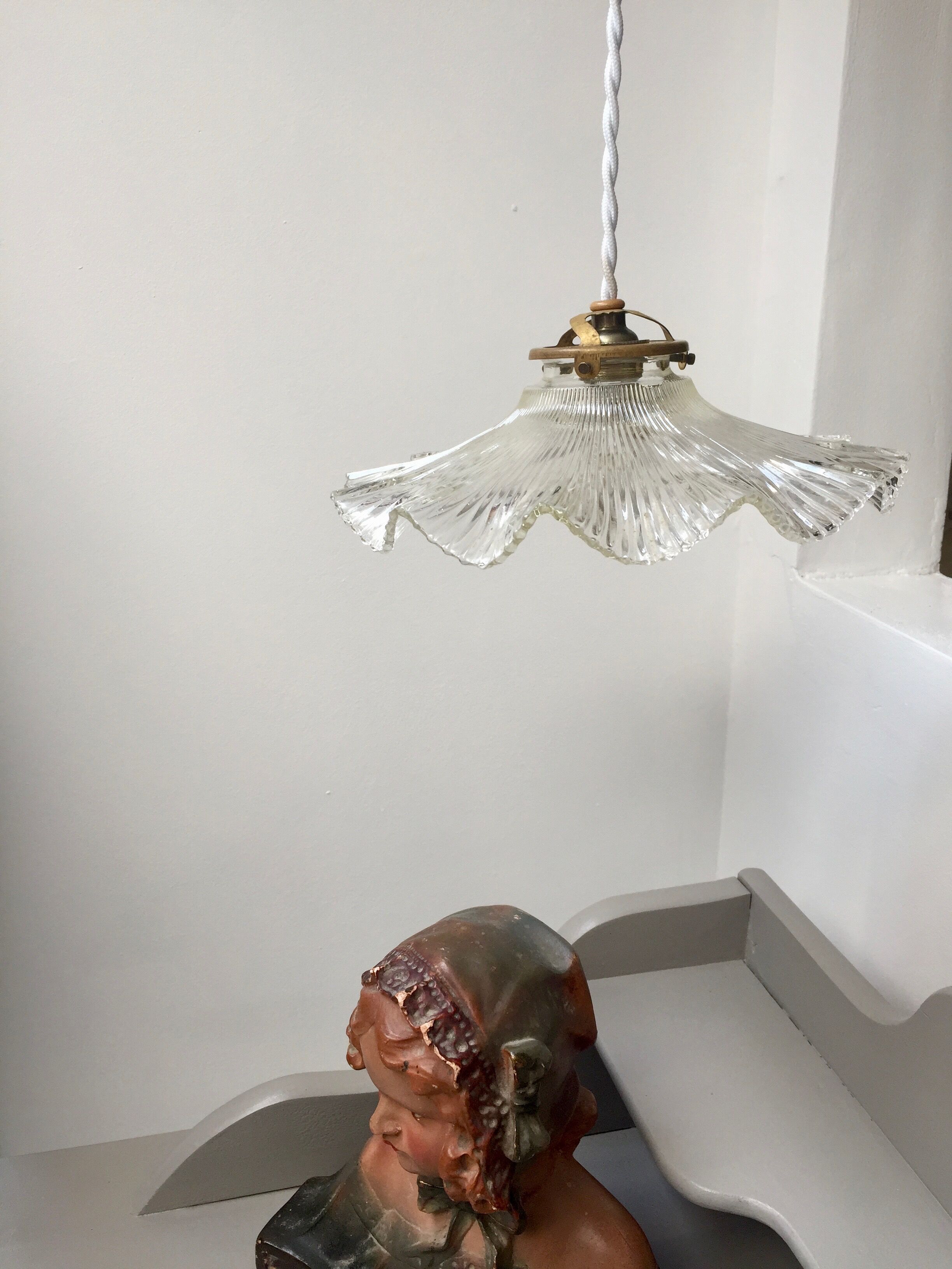 Former  striated glass hanging