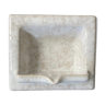 Wall-mounted ceramic soap holder