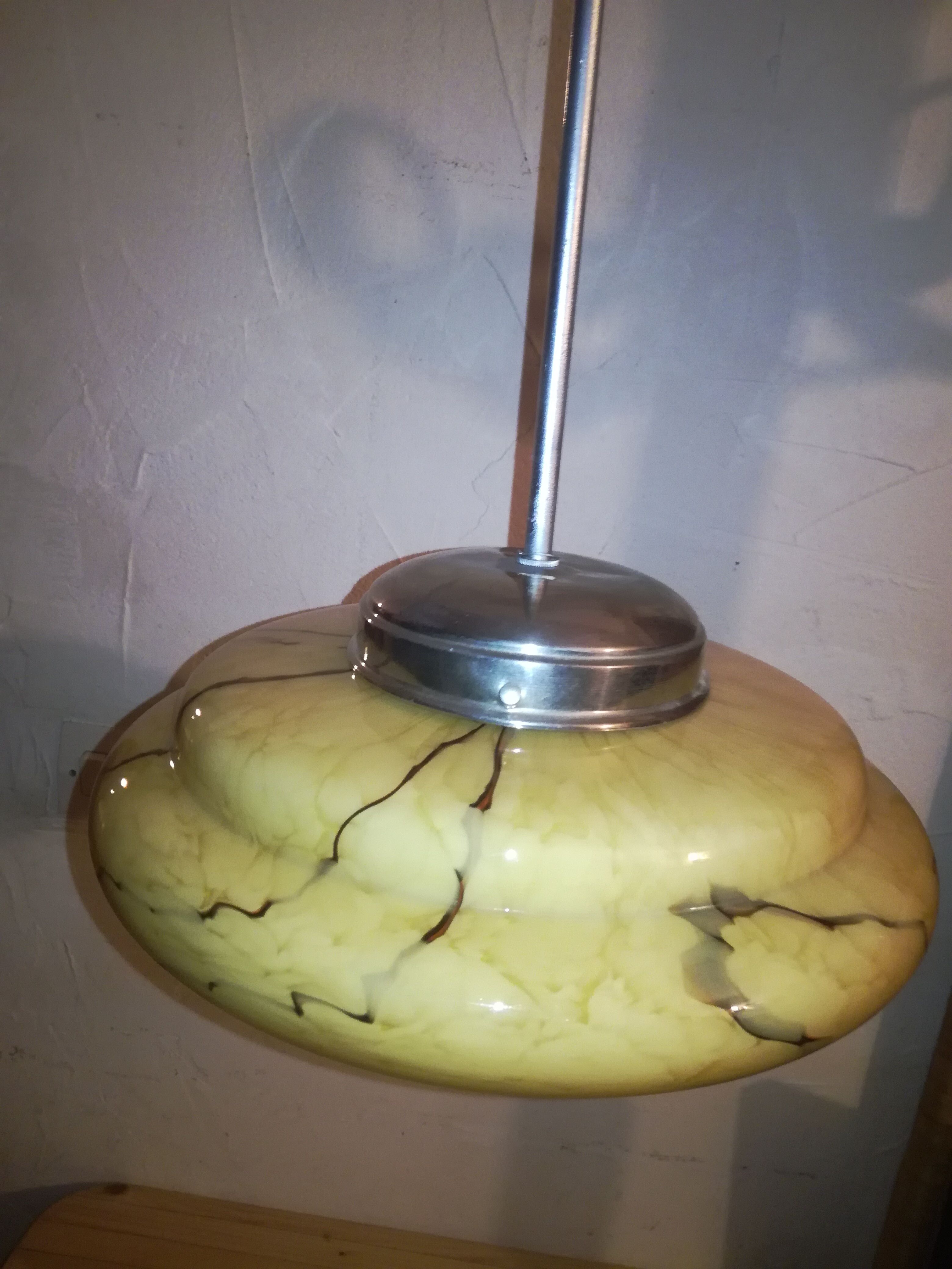 Suspension, glass paste, 50s