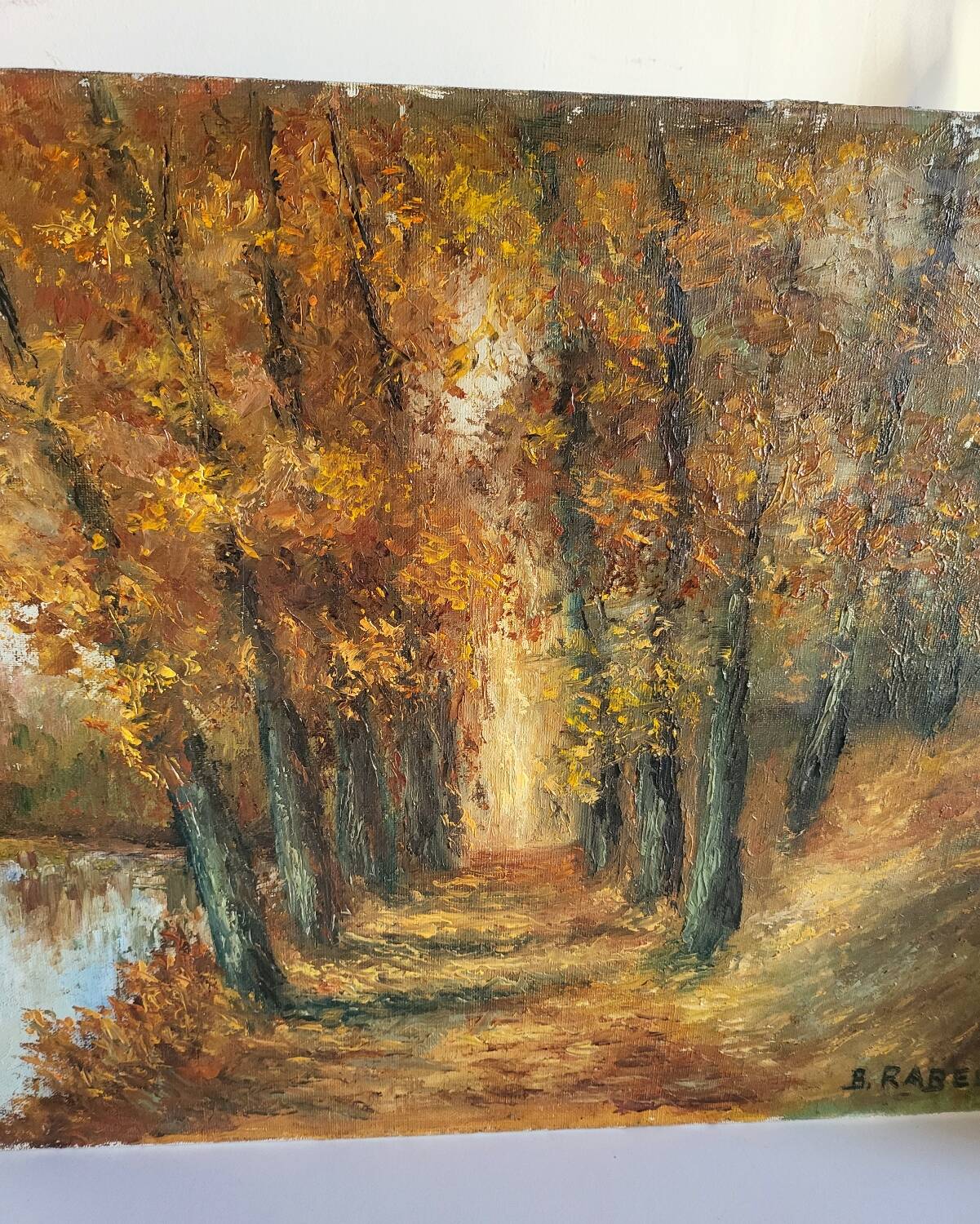 Oil on Panel B. RABEL Autumn Landscape
