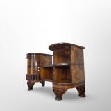 Italian art deco walnut console table, 1930s.