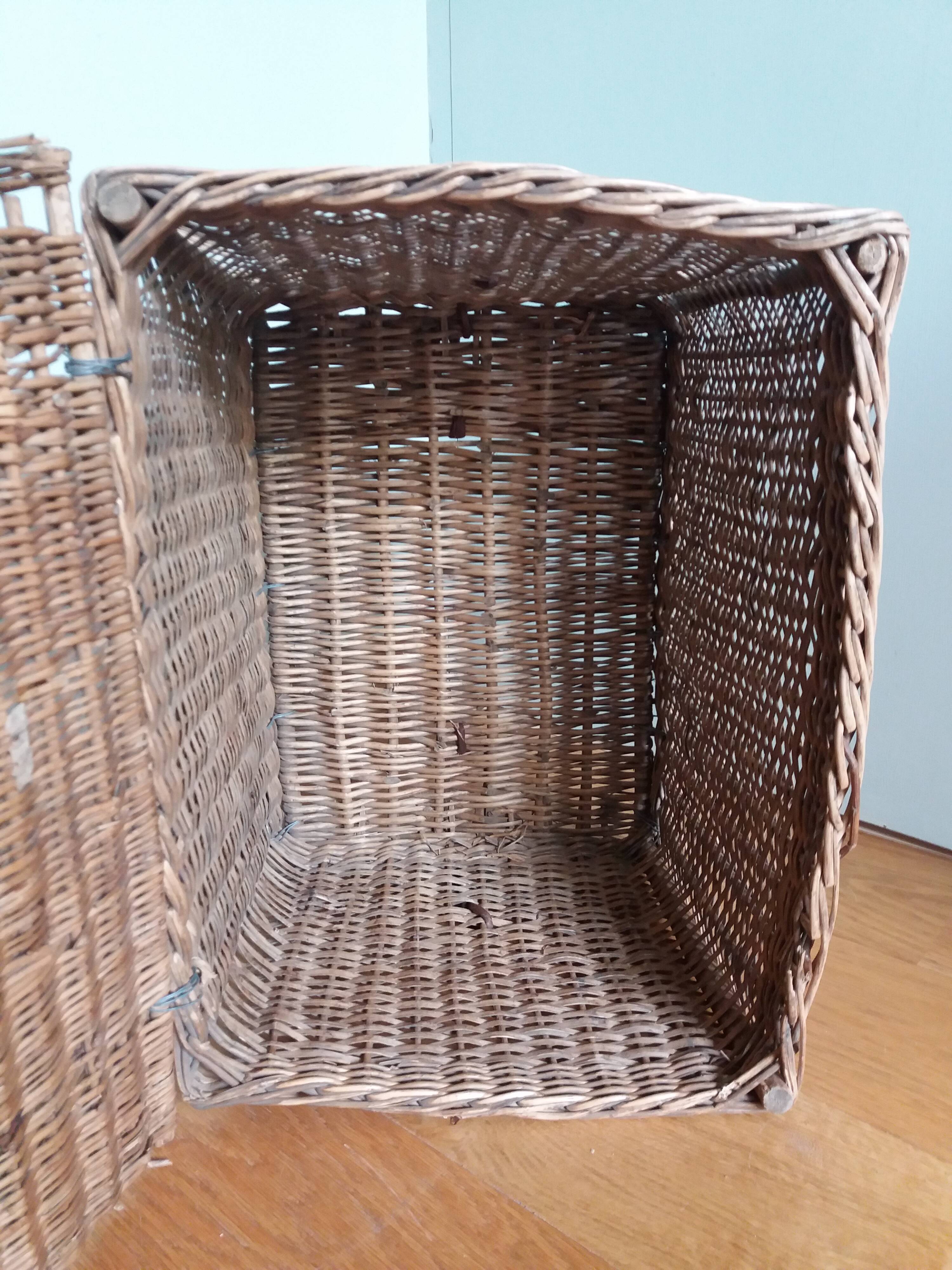 wicker box basket