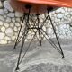 Fauteuil Eames DAR orange, base Eiffel originale, Herman Miller, 1960