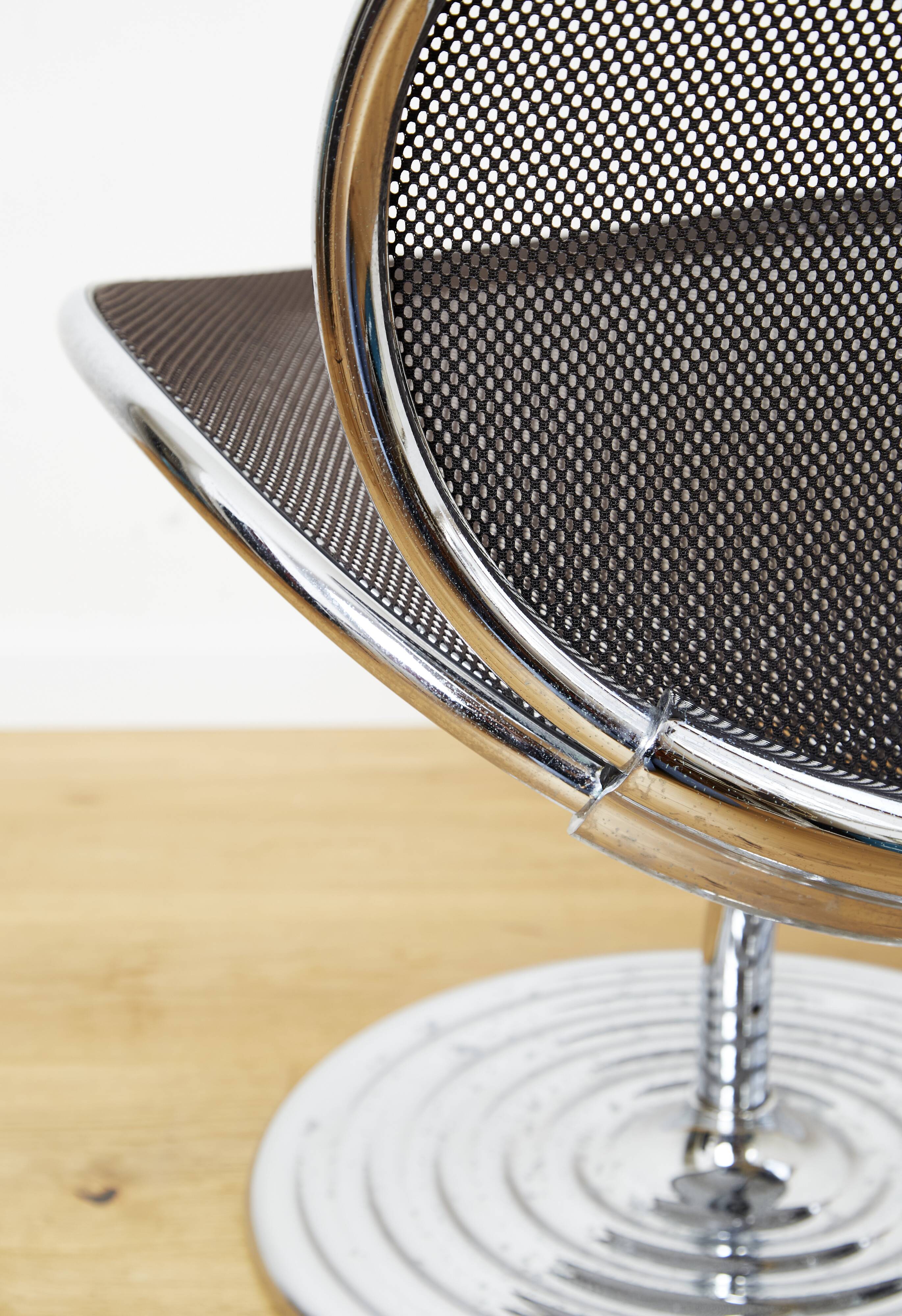 Chaise pivotante Herbert Ohl "O-Line" pour Wilkhan, 1982