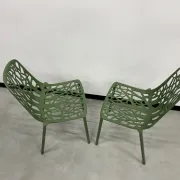 Duo de chaises Fast Forest, vert forêt