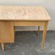 Raw wood pedestal desk, 1940-1950