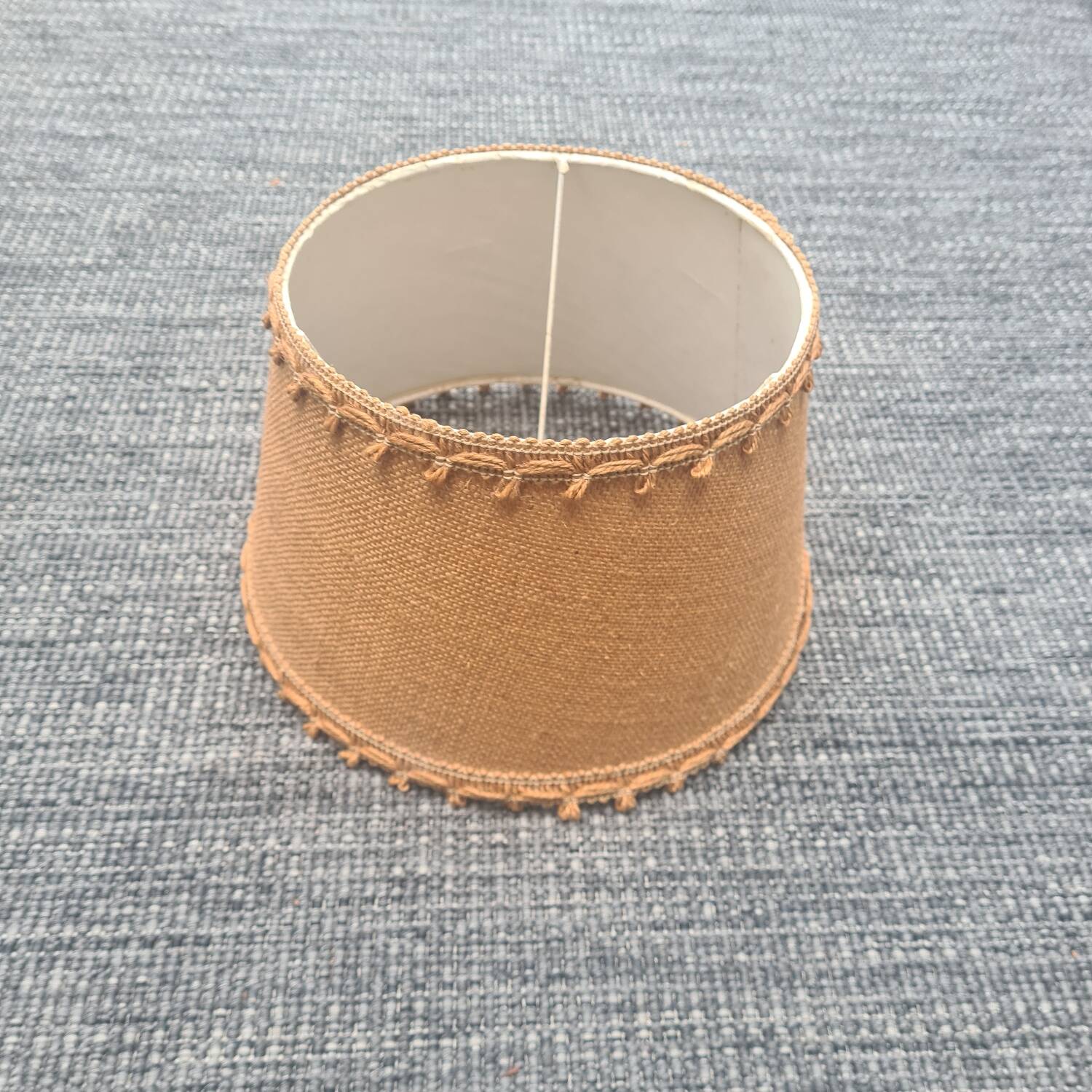 Beige jute lampshade
