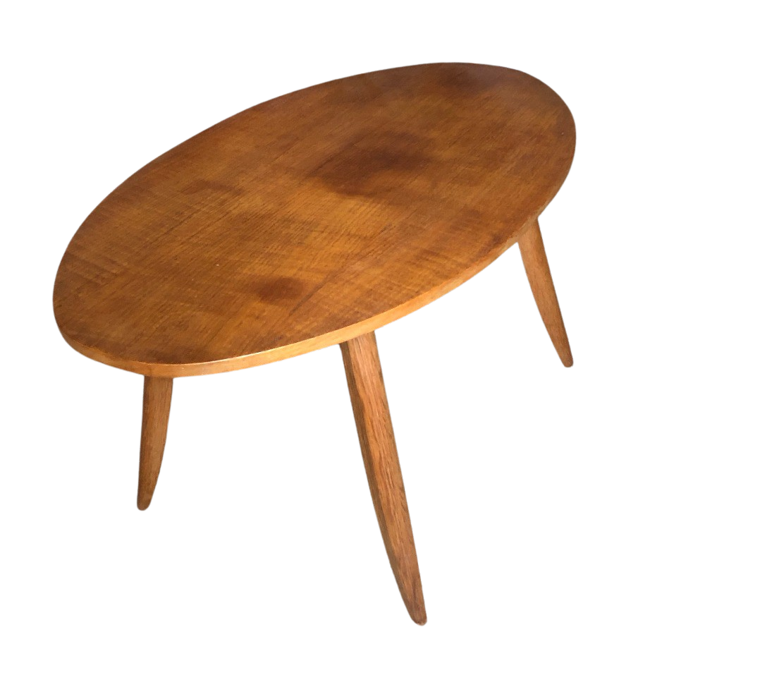 Oblong coffee table streamlined legs
