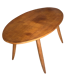 Oblong coffee table streamlined legs