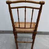 Old bamboo imitation cane chair