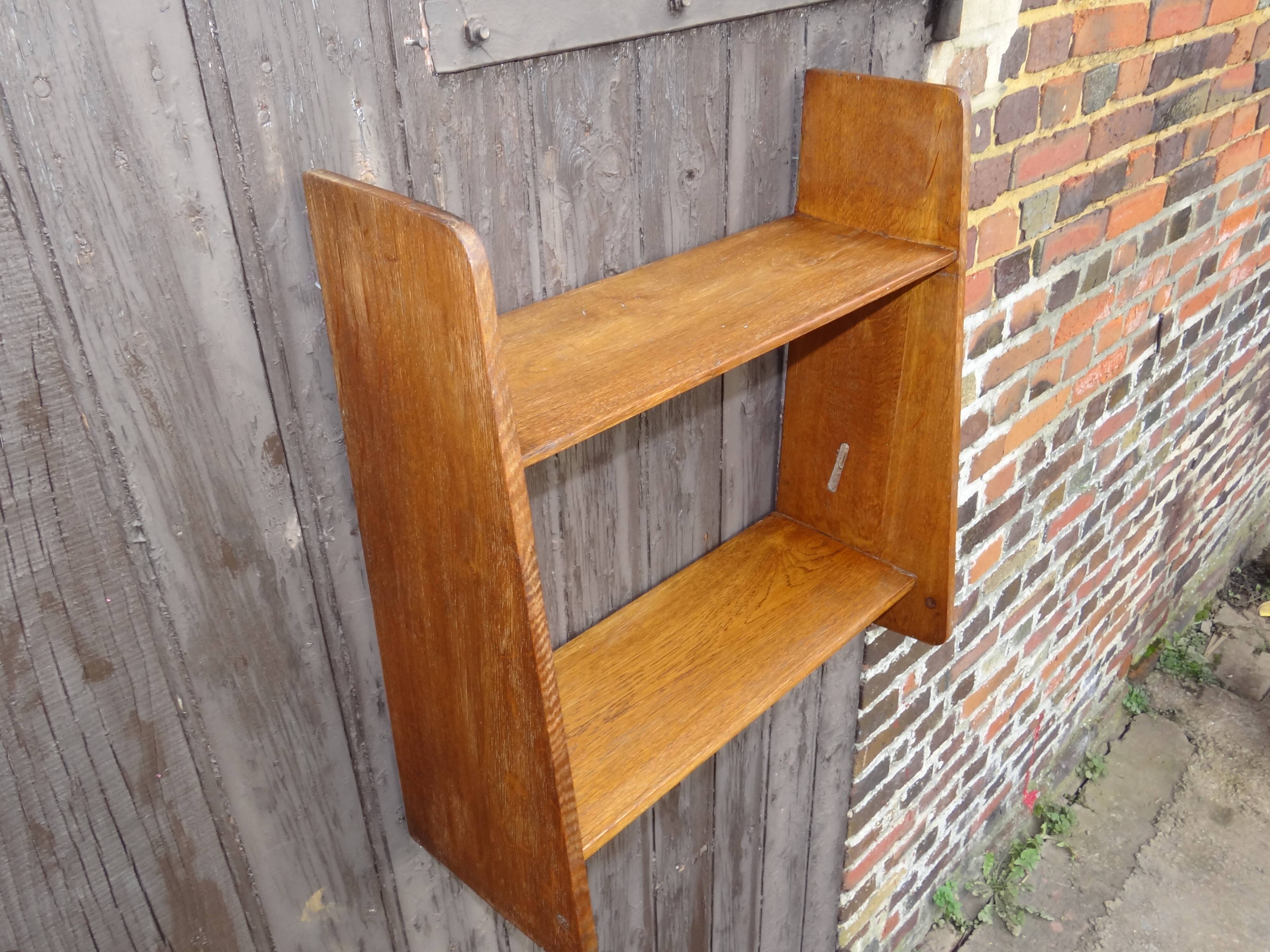 Étagère murale 1950 en bois naturel clair