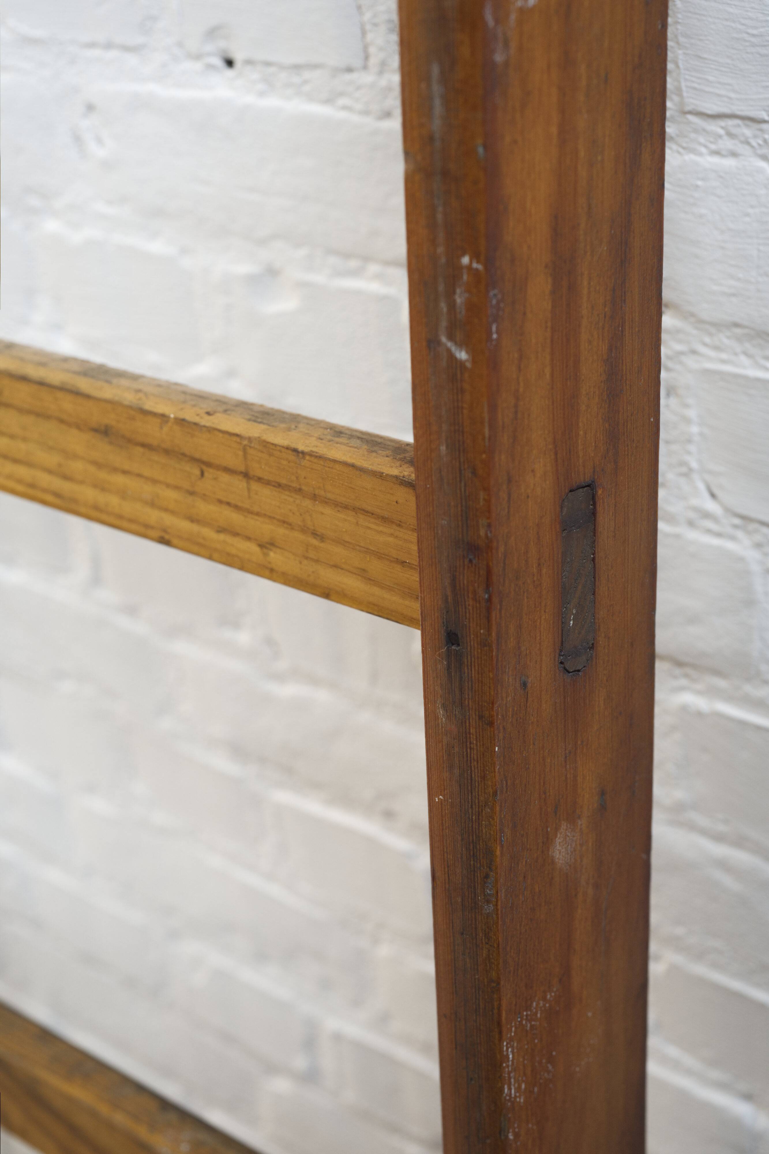 Échelle d'escalade en pin vintage