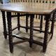 Solid wood farmhouse table with drop-leaves