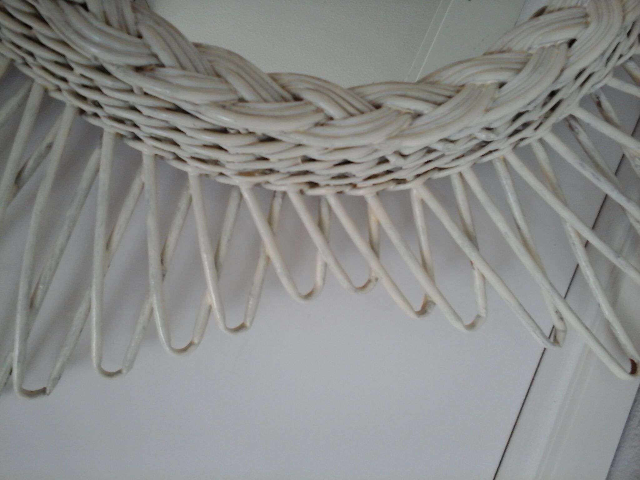 Sun vintage rattan mirror 42x49cm