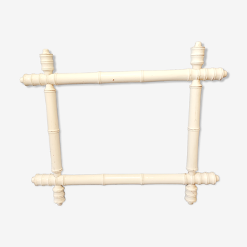 White bamboo frame